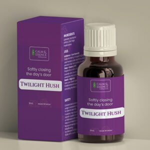 Twilight Hush essential oil in purple gift box. Read reviews for Twilight Hush wellness and sleep-aid gifts.