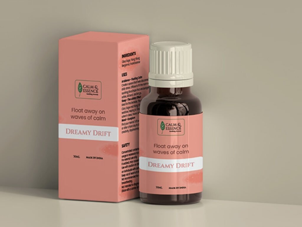 Dreamy Drift Essential Oil Packaging