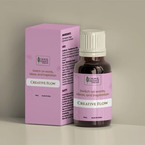 Creative Flow essential oil in lavender gift box. Read reviews for Creative Flow wellness and focus gifts.