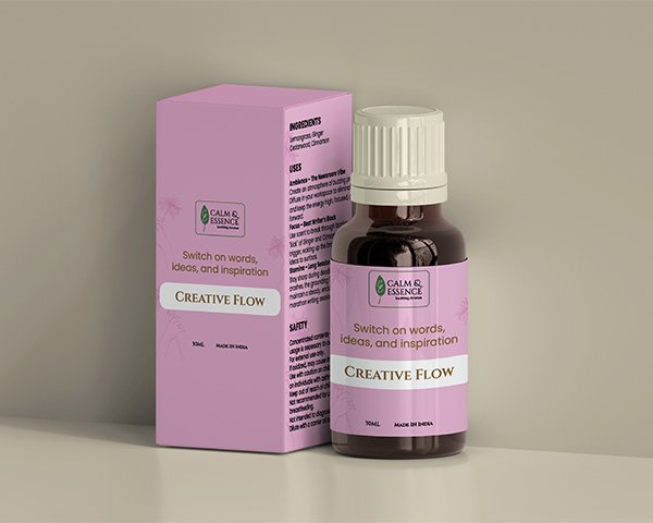 Creative Flow essential oil in lavender gift box. Read reviews for Creative Flow wellness and focus gifts.